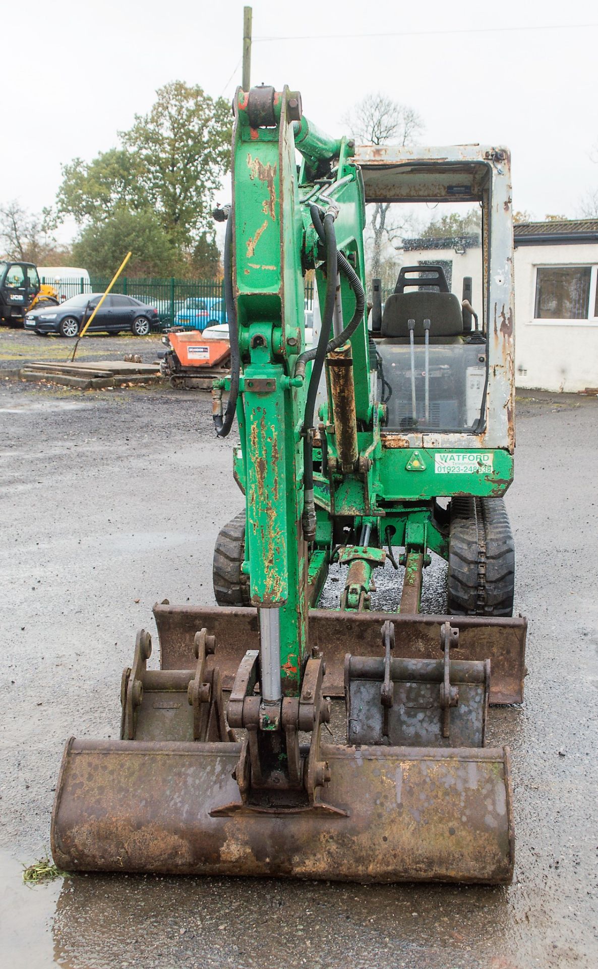 Kubota KX71 2.8 tonne rubber tracked mini excavator S/N: 56354 Recorded Hours: 2611 blade, piped & 3 - Image 5 of 19