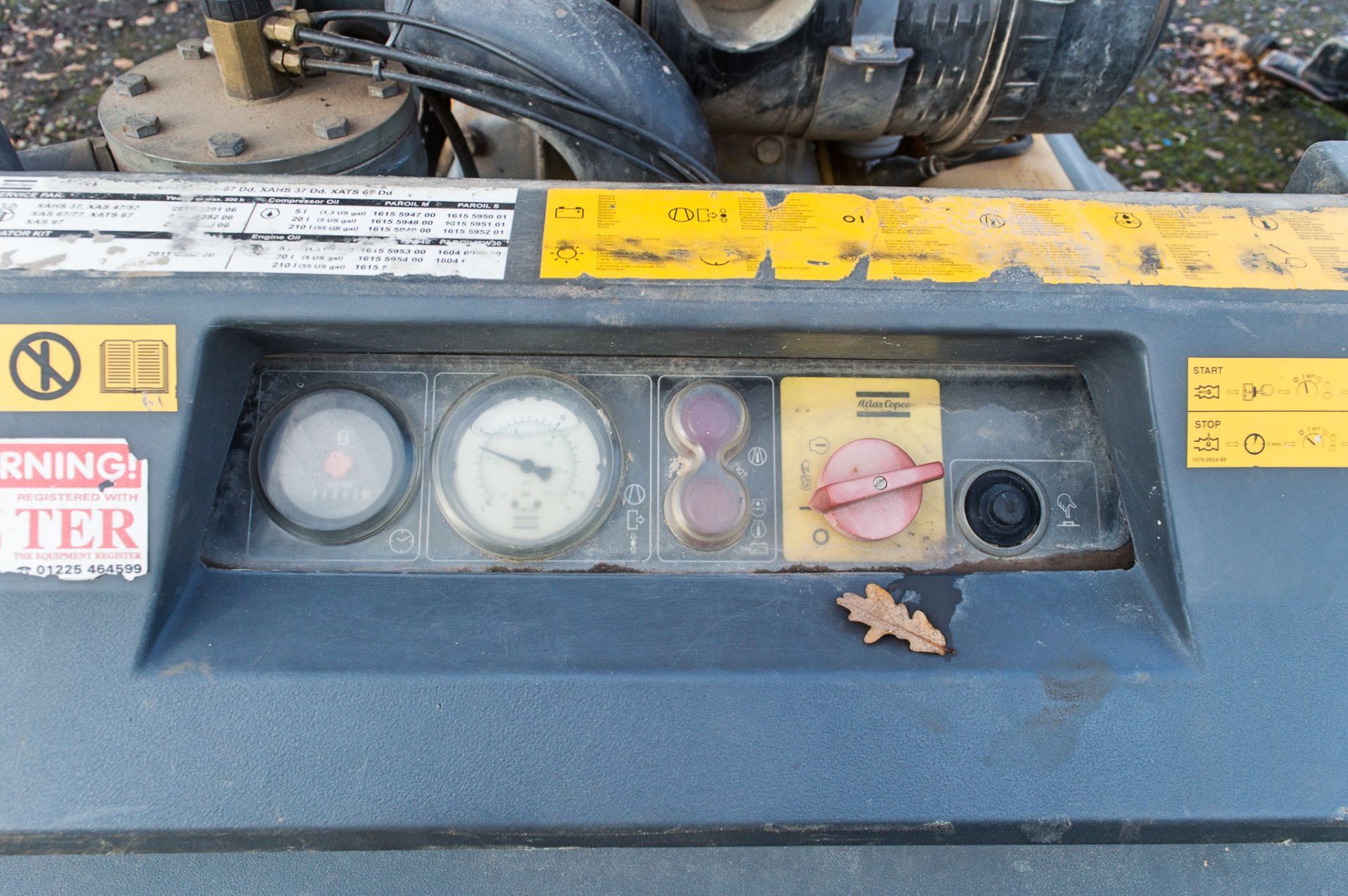 Atlas Copco XAS 67 diesel driven mobile air compressor  Year: 2007 S/N: 70655580 Recorded hours: - Image 4 of 4