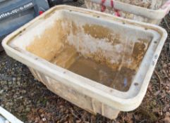 Plastic mortar tub