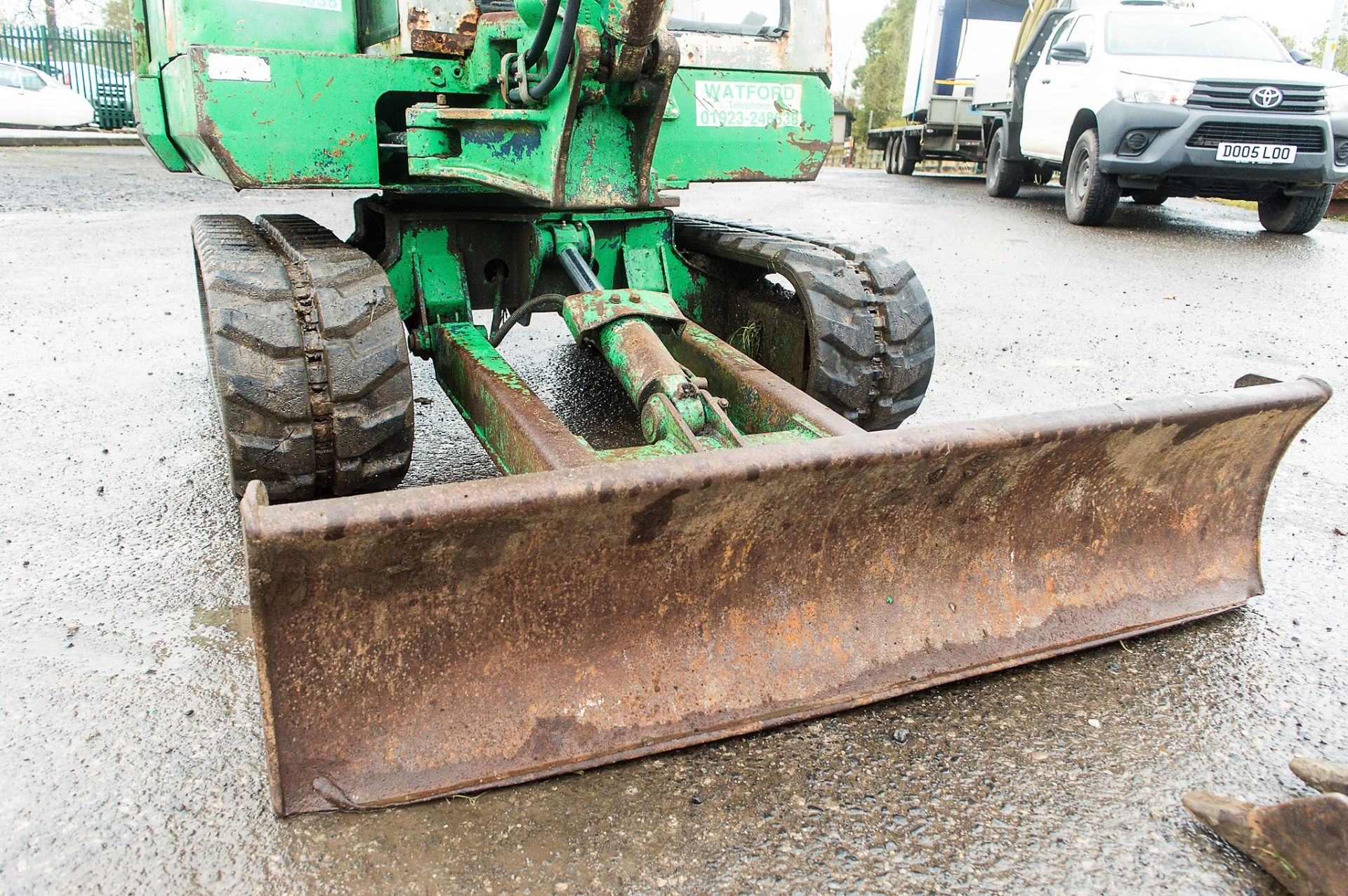 Kubota KX71 2.8 tonne rubber tracked mini excavator S/N: 56354 Recorded Hours: 2611 blade, piped & 3 - Image 12 of 19