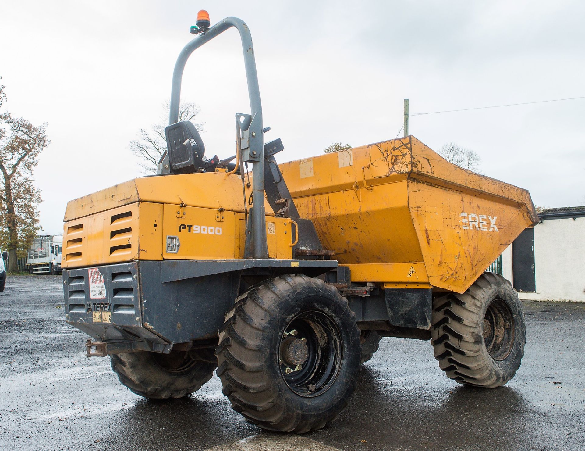 Benford Terex PT9000 9 tonne straight skip dumper Year: 2007 S/N: E707FM360 Recorded Hours:3913 - Image 4 of 19