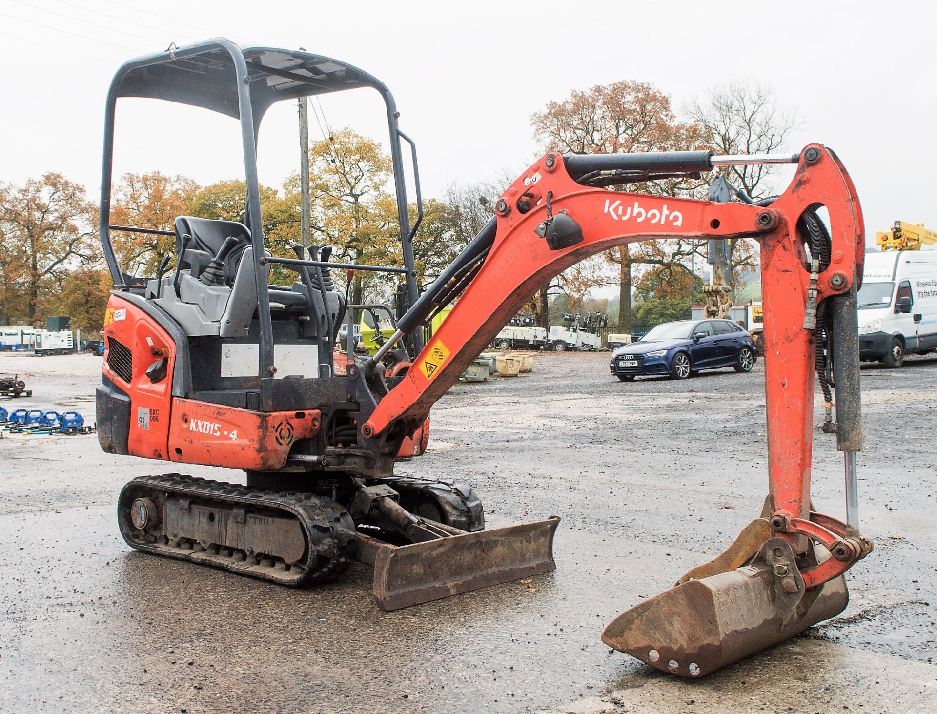 Kubota KX015-4 1.5 tonne rubber tracked mini excavator Year: 2011 S/N: 55607 Recorded Hours: 2768 - Image 2 of 20