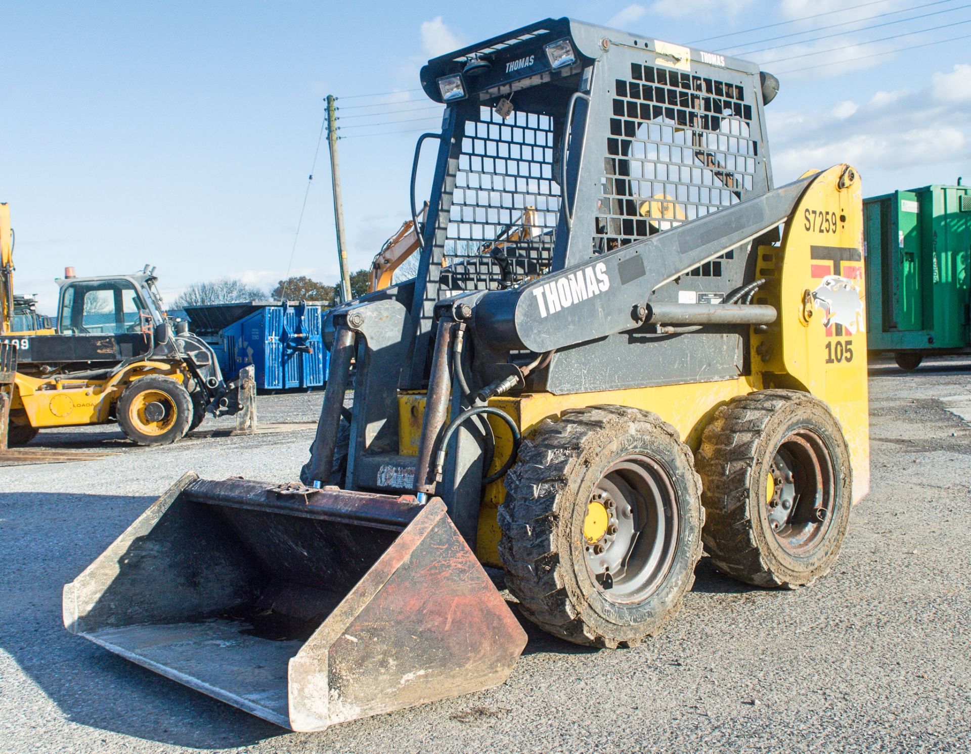 Thomas 105 skidsteer loader Year: 2008 S/N: 2148 Recorded Hours: 1488 SHC7259