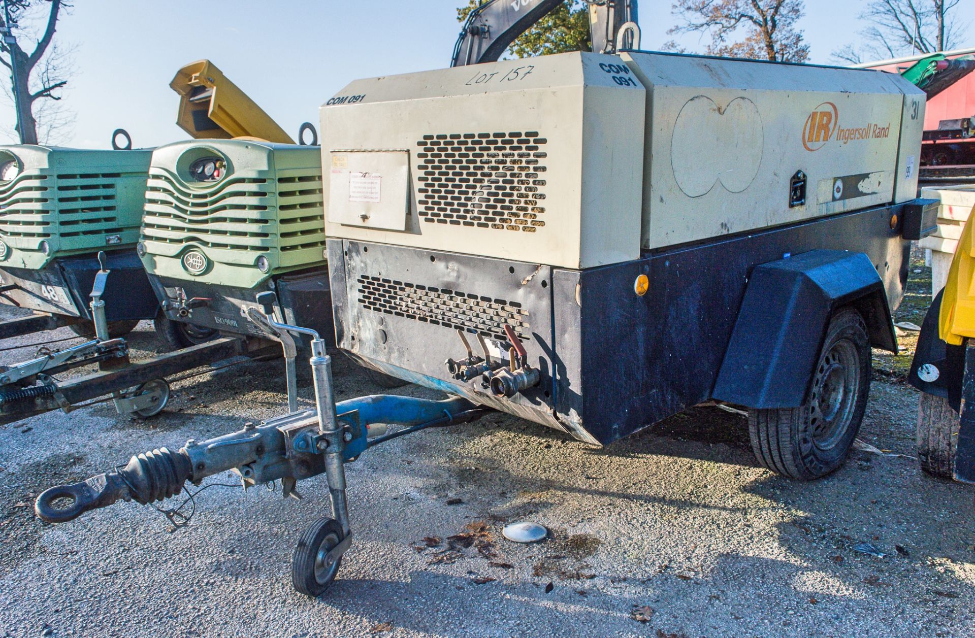 Ingersoll Rand 7/71 diesel driven mobile air compressor Year: 2007 S/N: 621798 Recorded Hours: