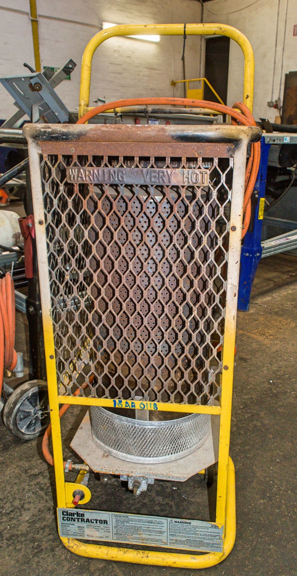 Clarke gas fired warehouse heater