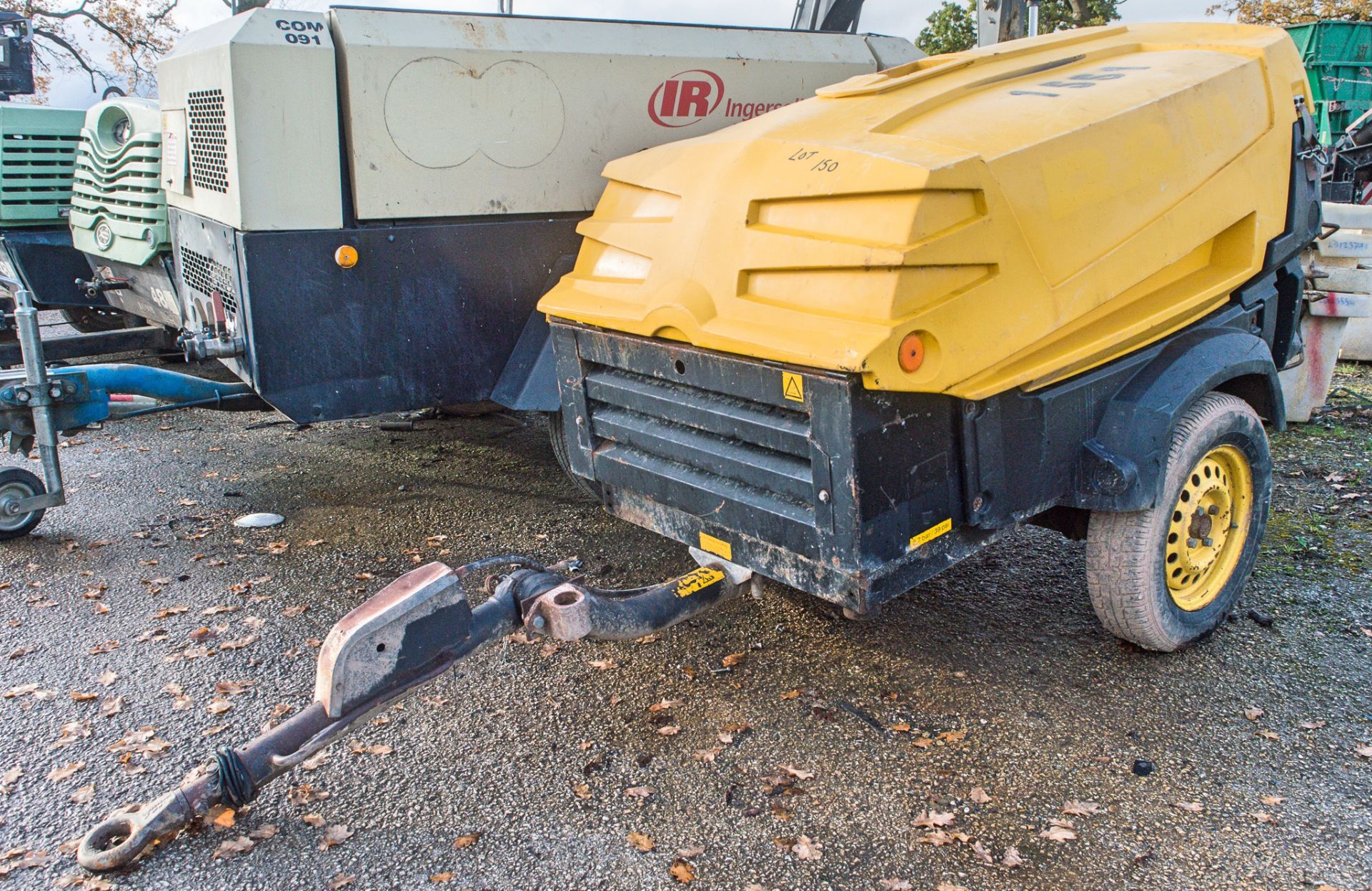 Atlas Copco XAS 37 diesel driven mobile air compressor  Year: 2006 S/N: 60603232 Recorded hours: