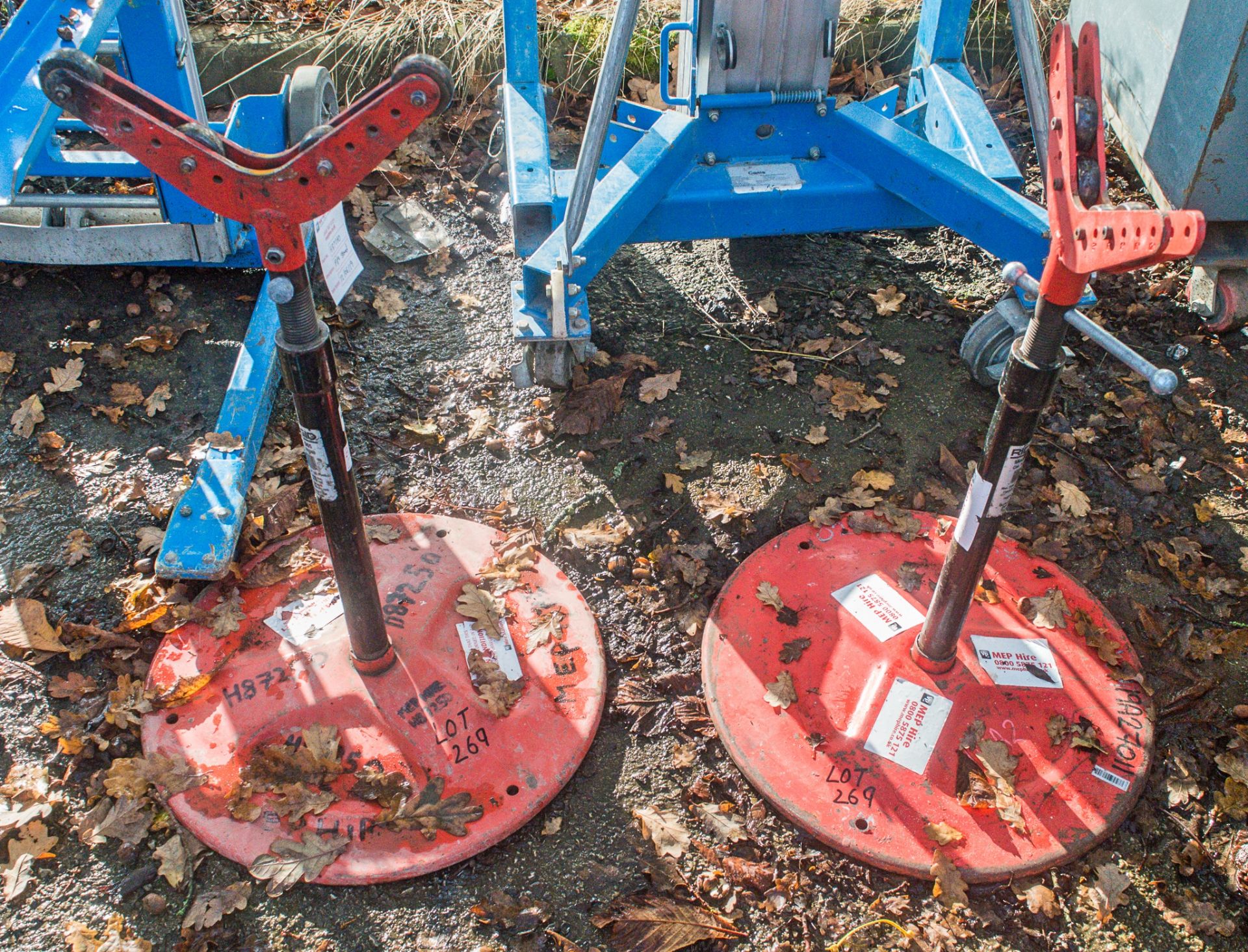 2 - Ridgid pipe roller stands