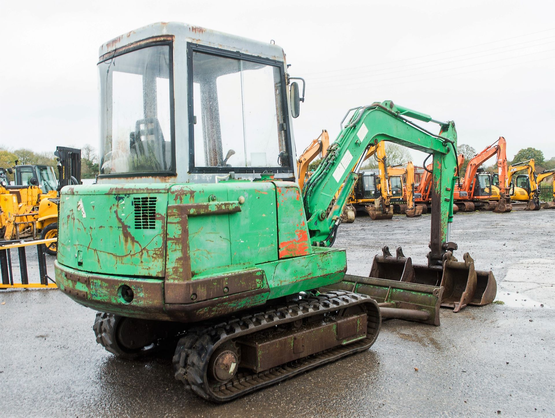 Kubota KX71 2.8 tonne rubber tracked mini excavator S/N: 56354 Recorded Hours: 2611 blade, piped & 3 - Image 4 of 19