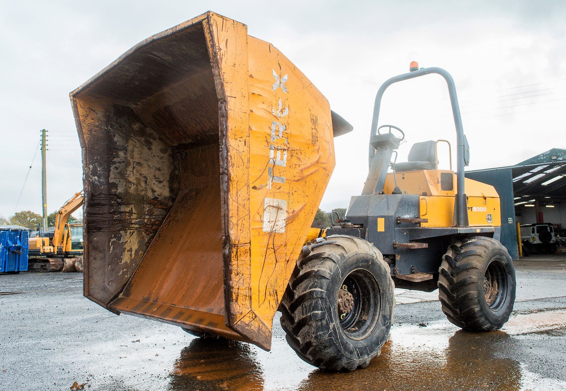 Benford Terex PT9000 9 tonne straight skip dumper Year: 2007 S/N: E707FM360 Recorded Hours:3913 - Image 7 of 19