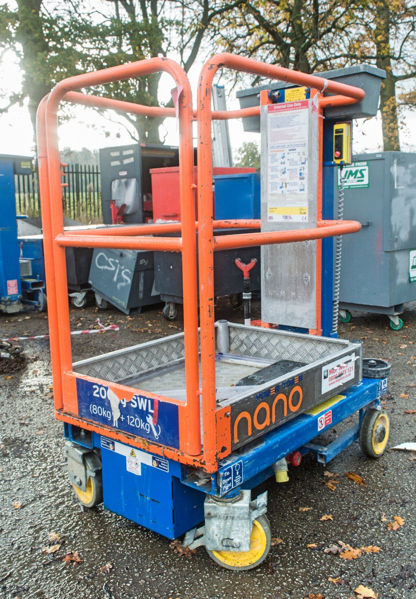 Power Tower Nano battery electric push along personnel lift - Image 2 of 4