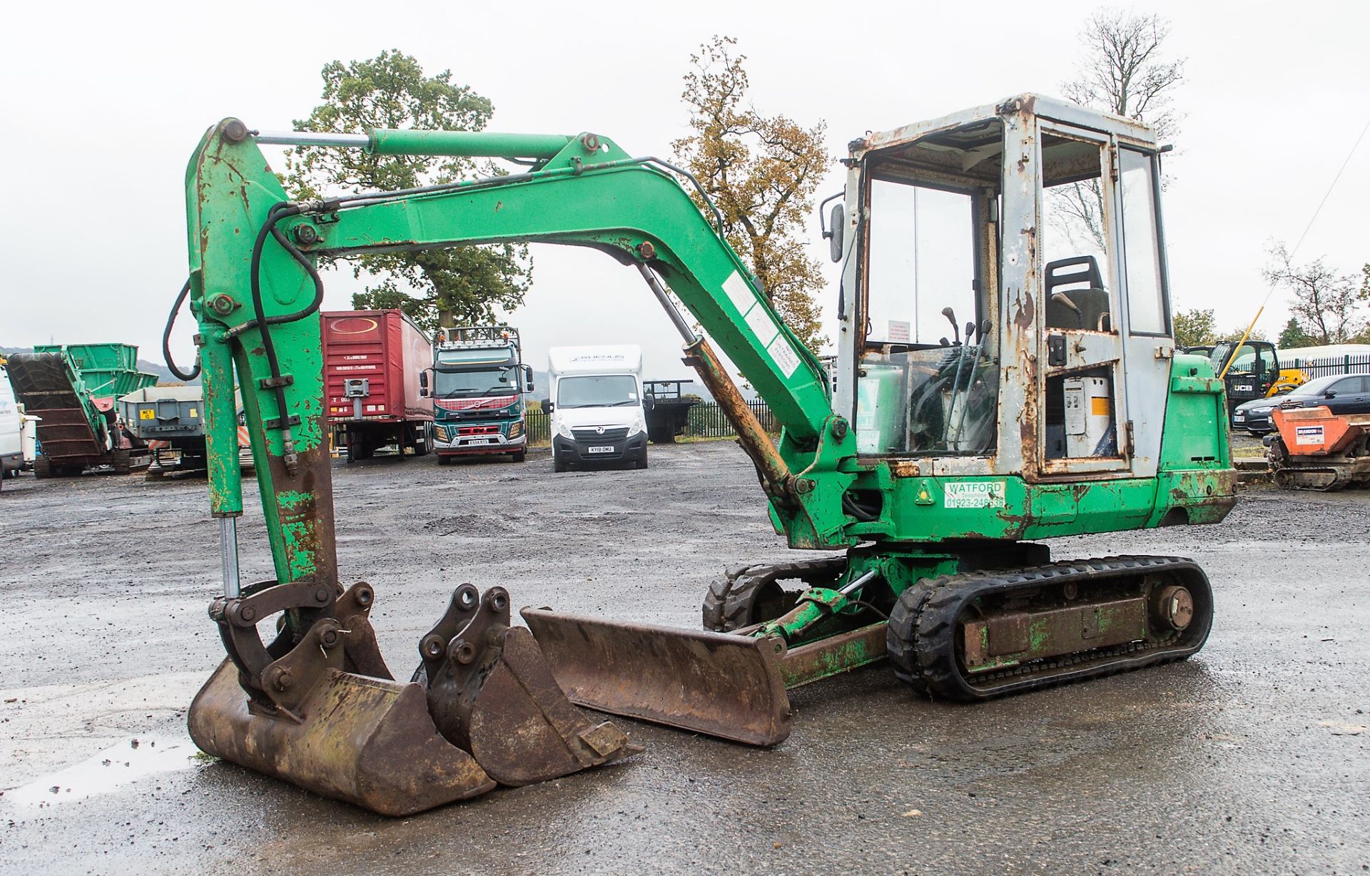 Kubota KX71 2.8 tonne rubber tracked mini excavator S/N: 56354 Recorded Hours: 2611 blade, piped & 3