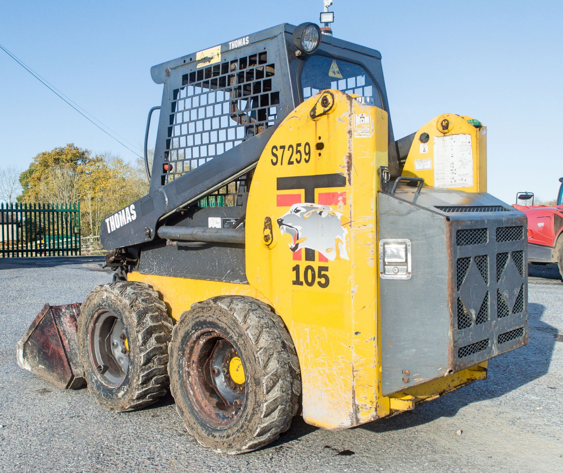 Thomas 105 skidsteer loader Year: 2008 S/N: 2148 Recorded Hours: 1488 SHC7259 - Image 3 of 12