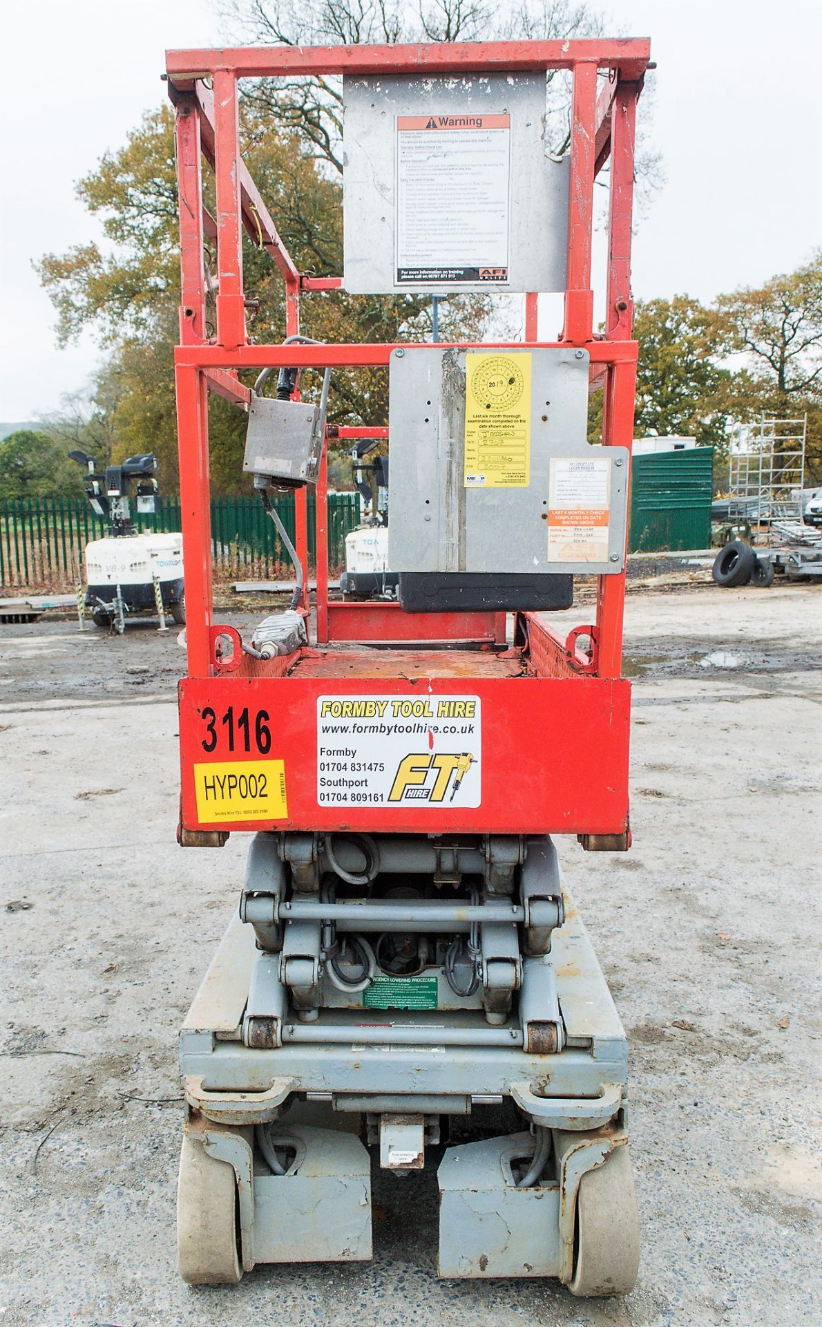 Skyjack SJ 3219 6 metre battery electric scissor lift access platform S/N: 22011960 HYP002 - Image 6 of 9