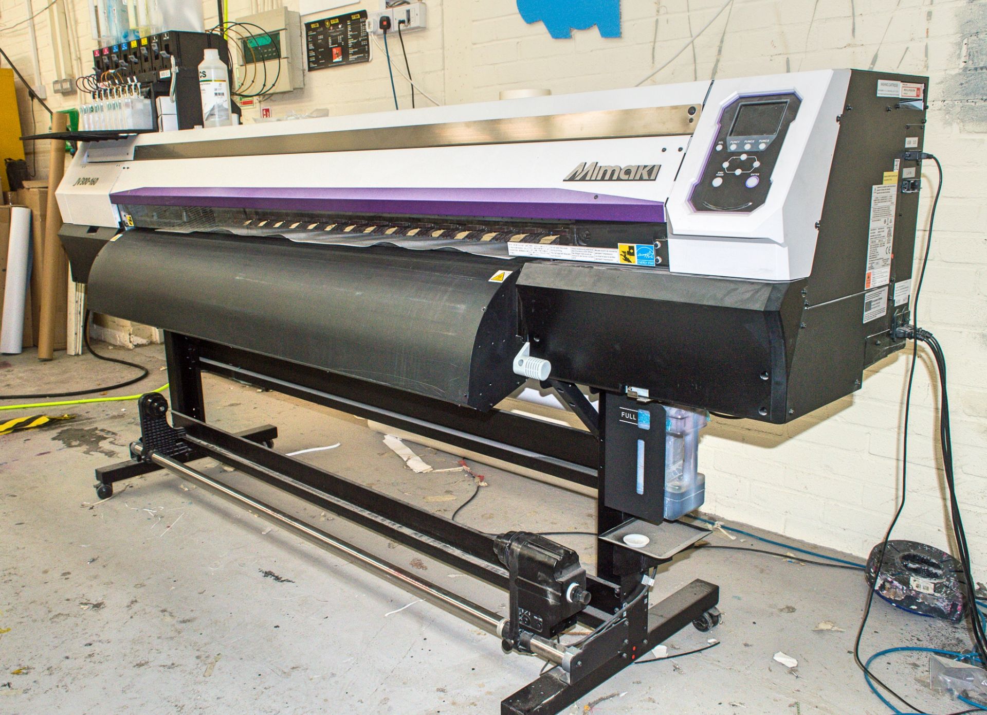 Mimaki JV300-160 colour printing machine Year: 2018 S/N: S986E428 Roll size: 175 cm
