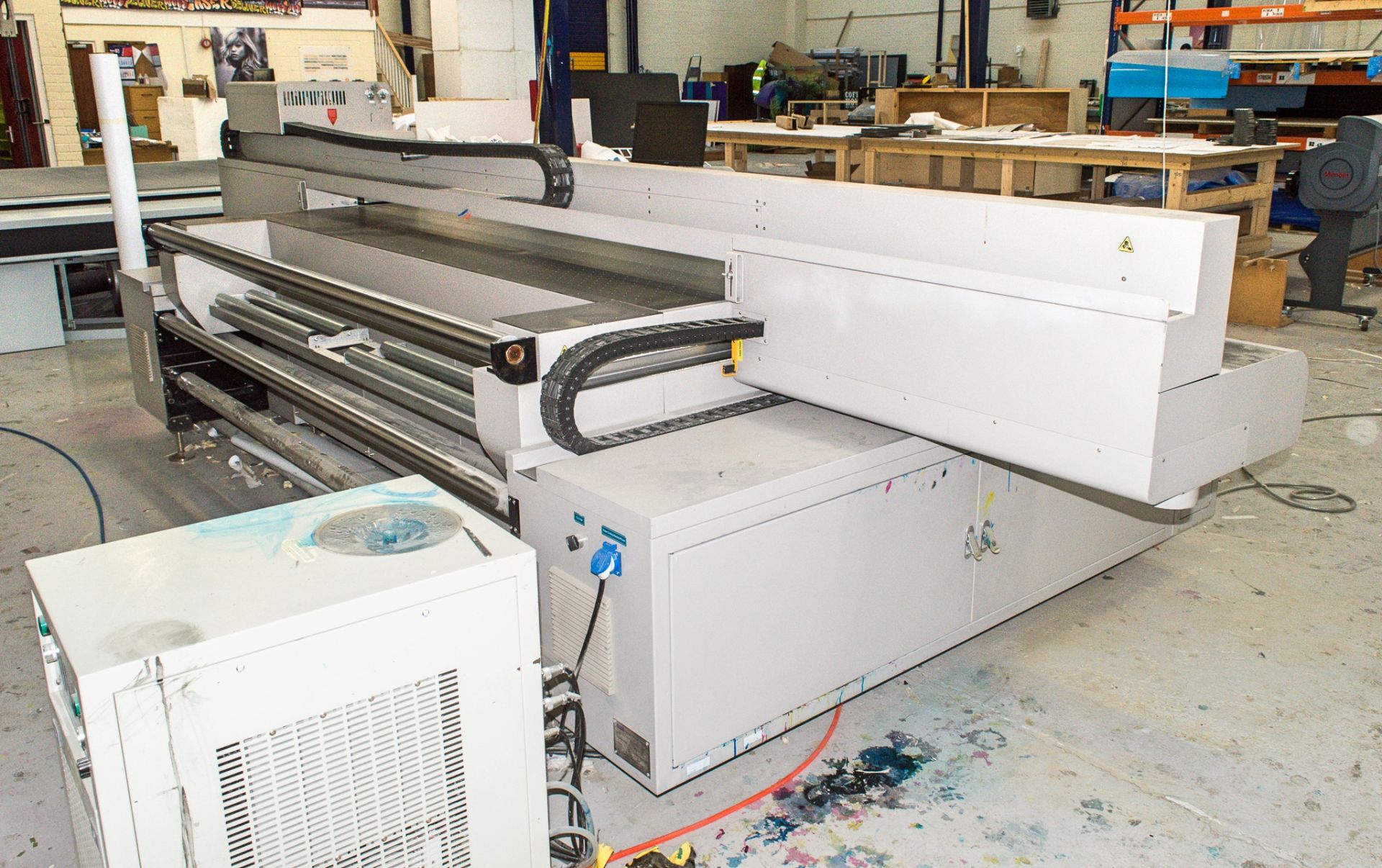 Longier FR3750 UV LED digital colour printing machine Year: 2004 Bed Size: 260 cm x 150 cm c/w water - Image 4 of 12