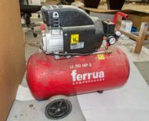 Ferua 50 litre 240v receiver mounted air compressor