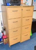 2 - 4 drawer filing cabinets Dimesions each: 140 cm H x 65 cm D x 47 cm W