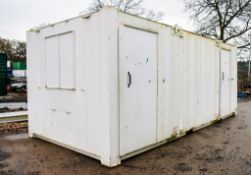 21 ft x 9 ft steel anti vandal welfare site unit Comprising of: canteen, toilet & generator room c/w