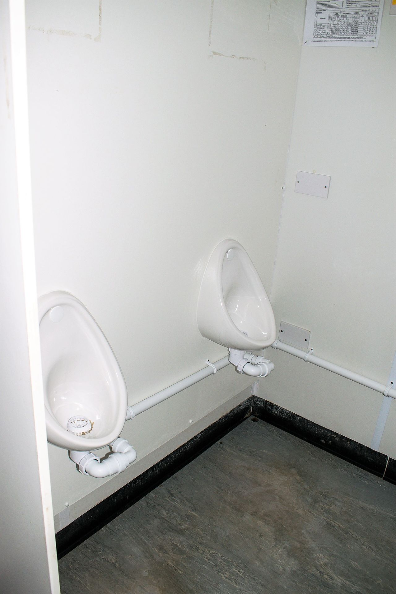 32 ft x 10 ft steel anti vandal toilet site unit Comprising of: Office, lobby, gents toilet (2 - - Image 9 of 12