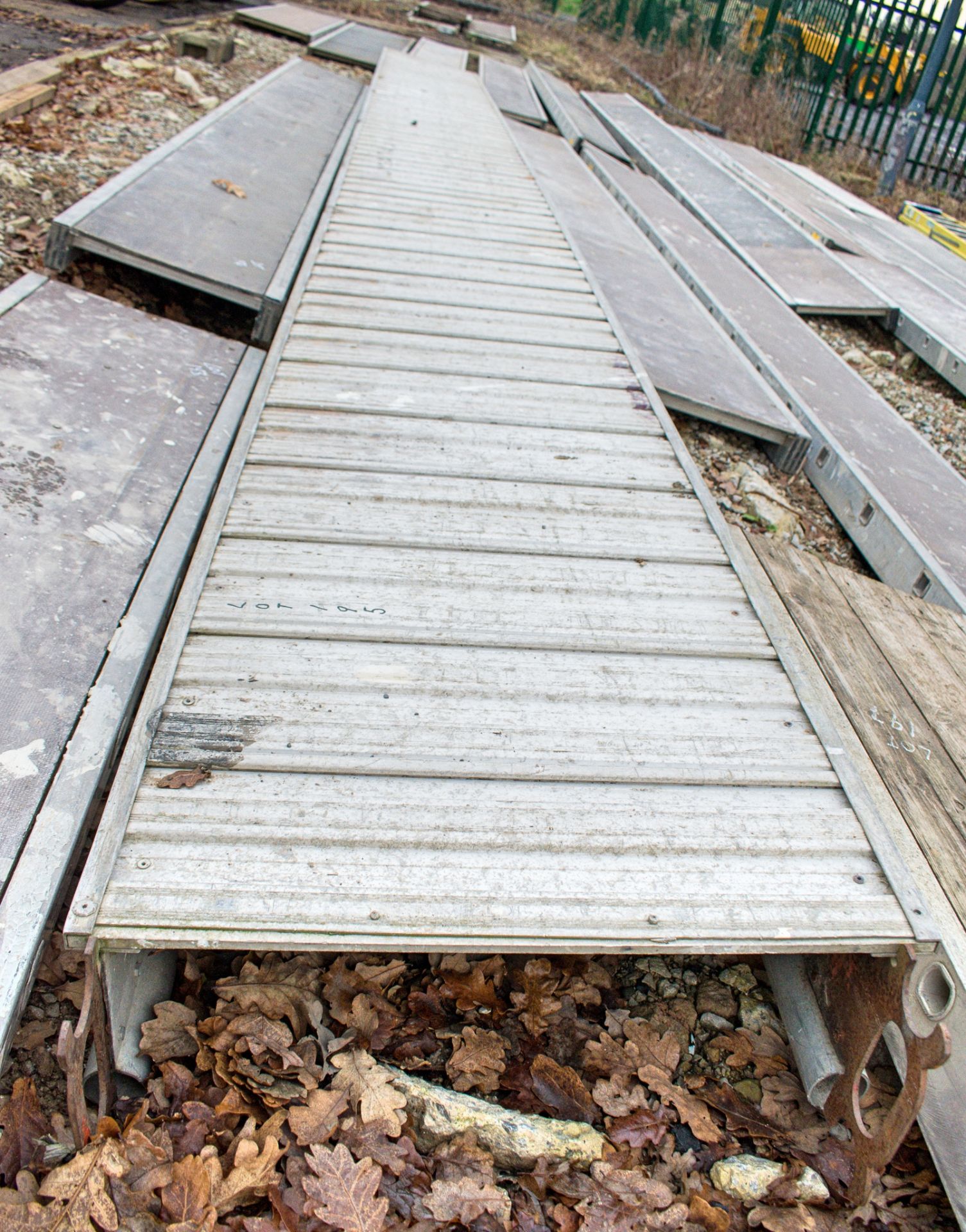 Aluminium staging board approximately 22 ft