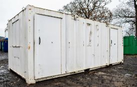 21 ft x 9 ft steel anti vandal welfare site unit Comprising of: canteen, toilet & generator room c/w