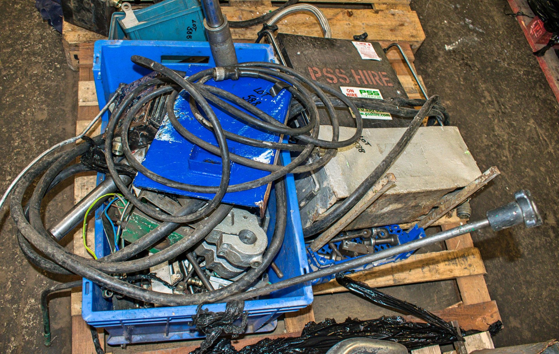 Pallet of fusion welding equipment as photographed