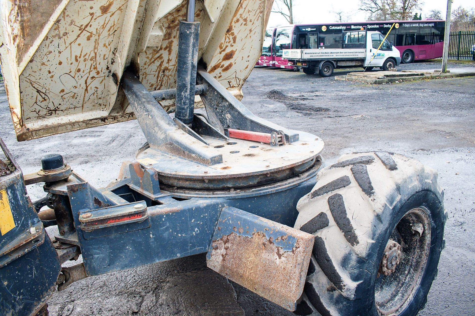 Benford Terex 6 tonne swivel skip dumper Year: 2007 S/N: E706FX443 Recorded Hours: 3056 D1278 - Image 9 of 19