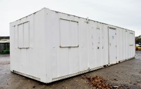 32 ft x 10 ft steel anti vandal office site unit c/w keys A409656