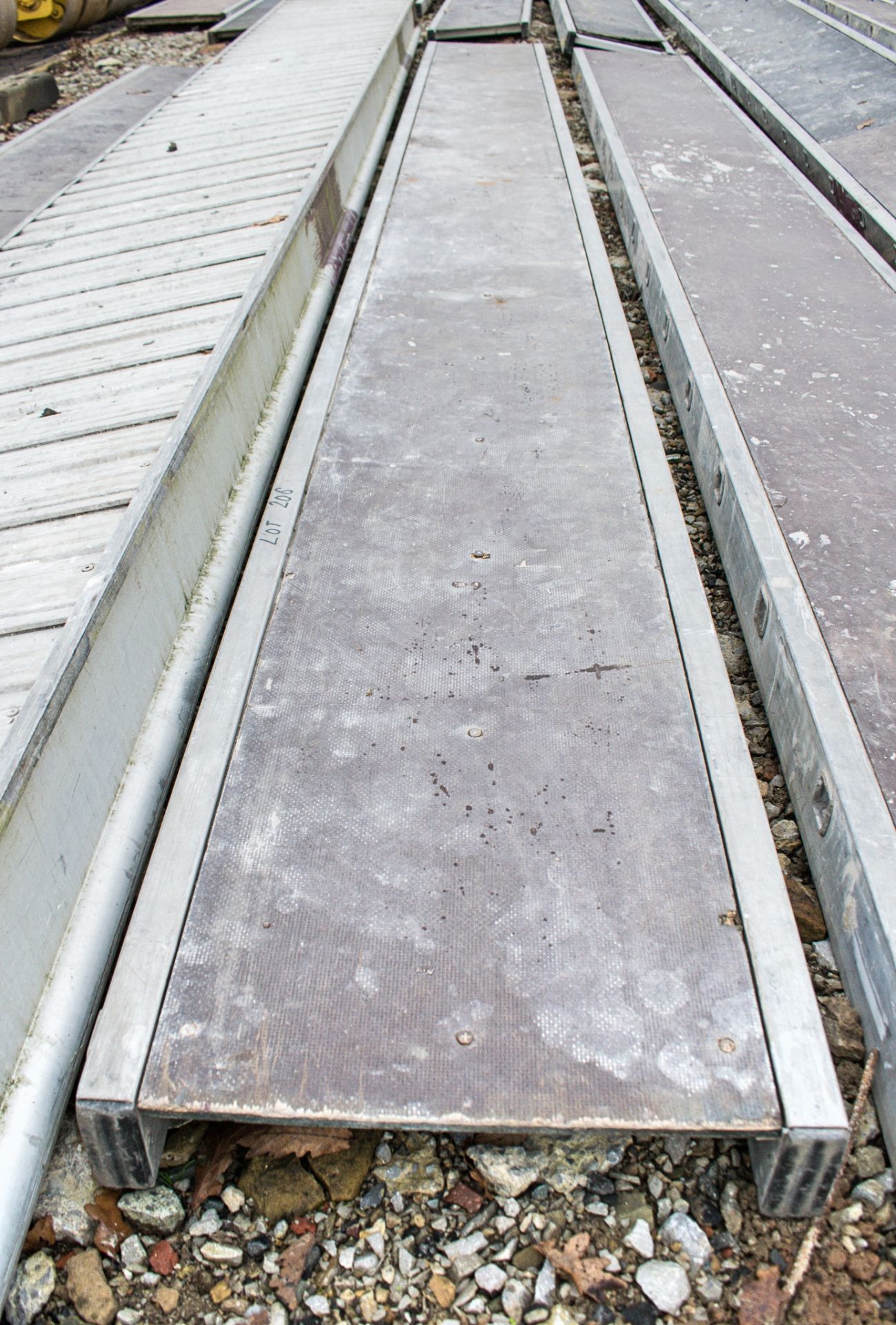 Aluminium staging board approximately 14 ft