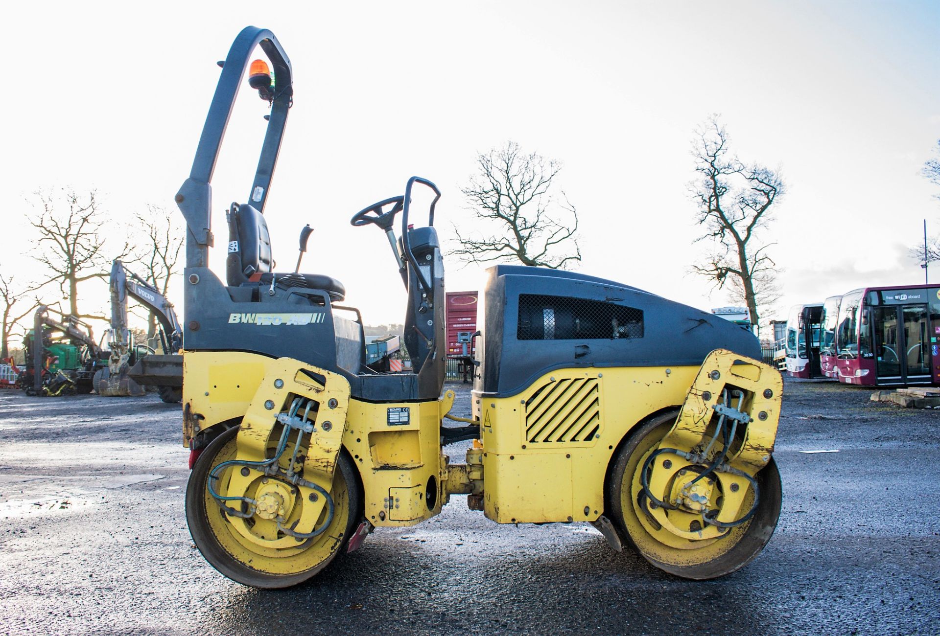 Bomag BW120 AD-4 double drum ride on roller Year: 2007 S/N: 25113 Recorded Hours: 1703 R972 - Image 8 of 14