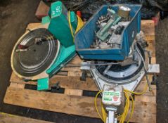 Pallet of fusion welding equipment as photographed