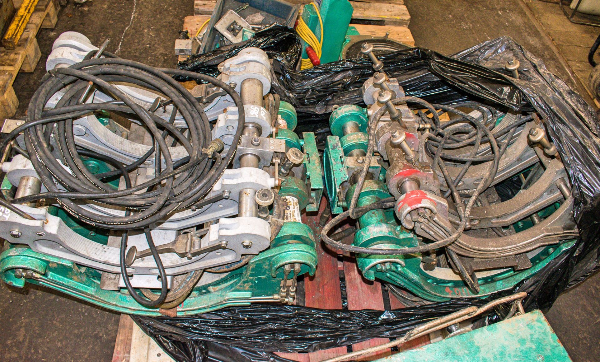 Pallet of fusion welding equipment as photographed