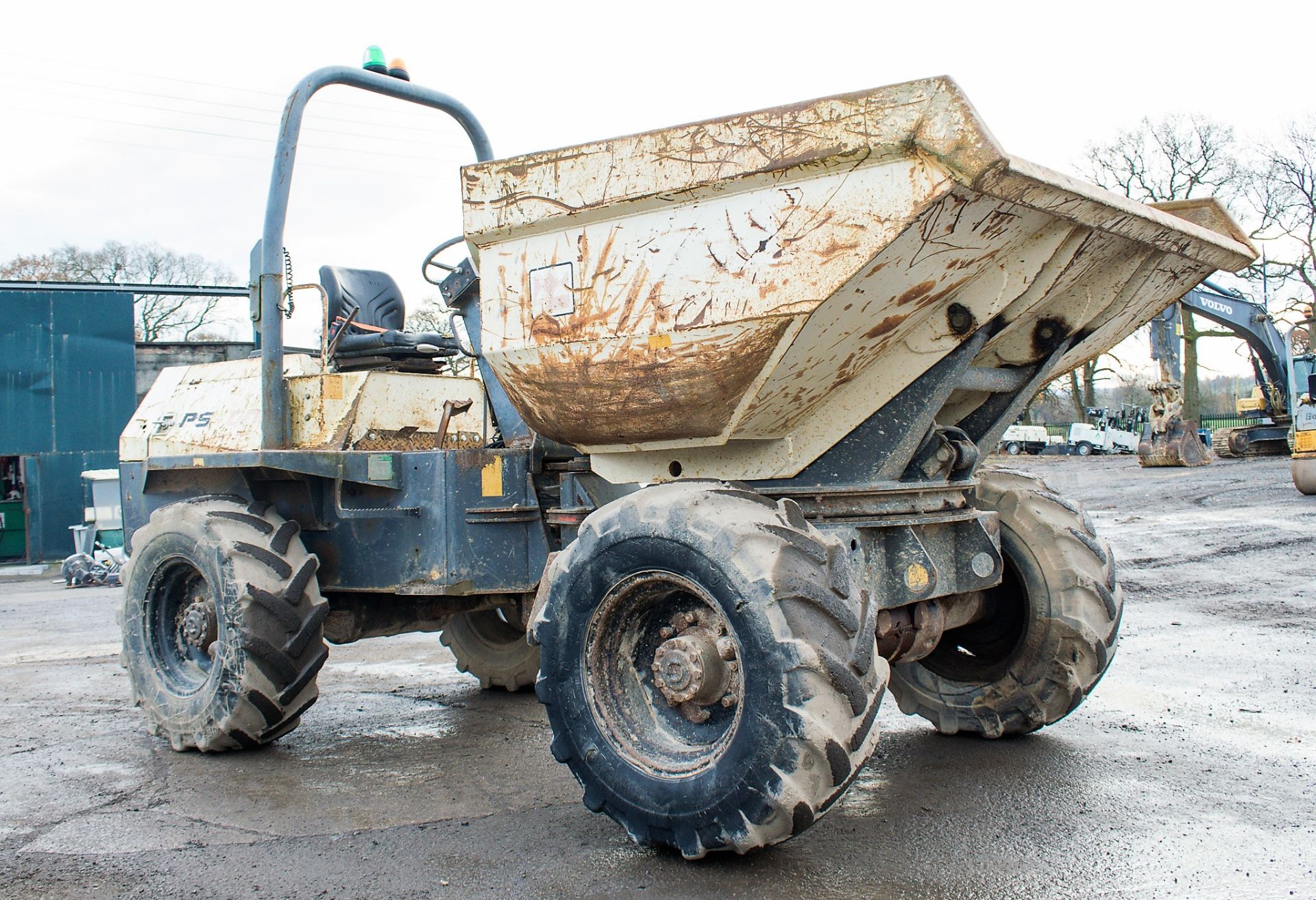 Benford Terex 6 tonne swivel skip dumper Year: 2007 S/N: E706FX443 Recorded Hours: 3056 D1278 - Image 2 of 19