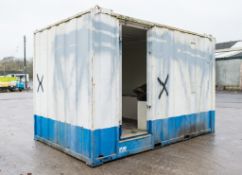 12 ft x 8 ft steel anti vandal welfare site unit Comprising of: canteen area, generator room (no