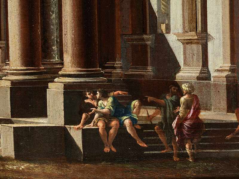 Viviano Codazzi, 1604 "" 1670, in Zusammenarbeit mit Filippo Lauri, 1623 "" 1694 PALASTARCHITEKTUR - Image 5 of 8