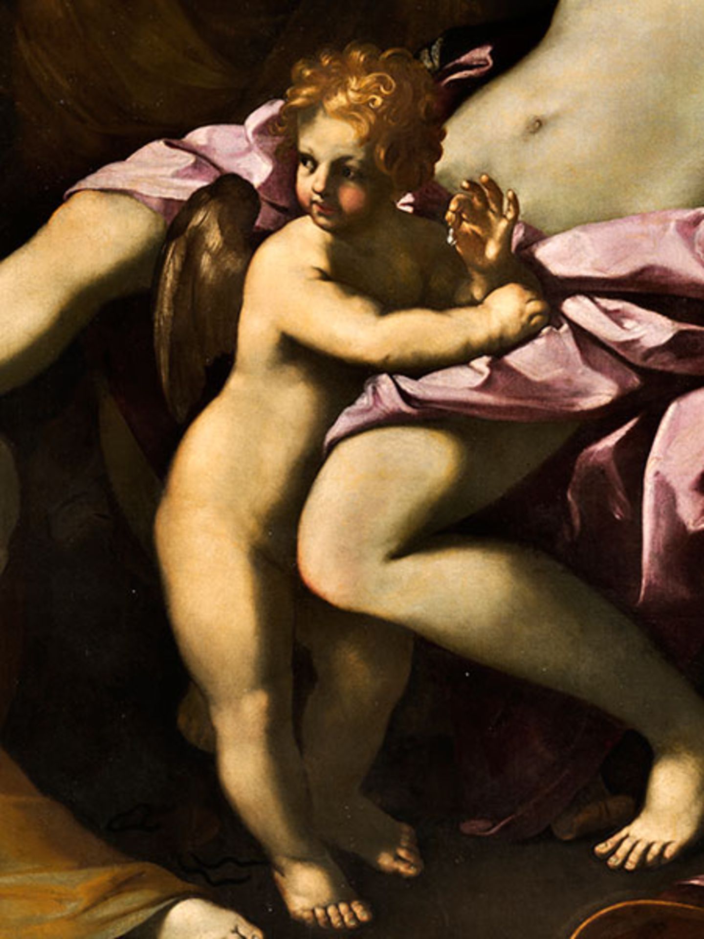 Guido Reni, 1575 Bologna "" 1642 ebenda TOILETTE DER VENUS Öl auf Leinwand. 245 x 206 cm. Um 1622/ - Bild 5 aus 13