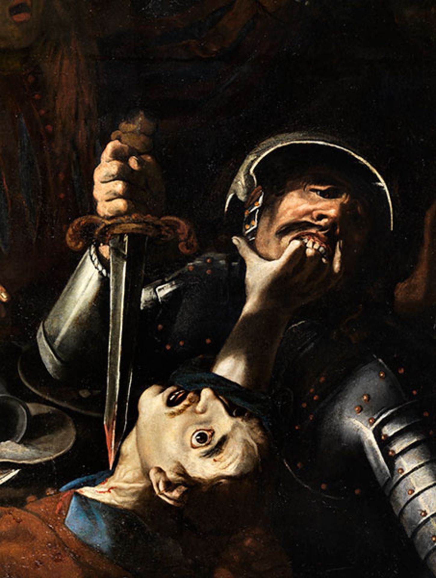 Rombouts, zug., Theodor1597 - 1637 Die Vollstreckung eines Urteils Öl auf Leinwand. Doubliert. 96 - Bild 3 aus 7