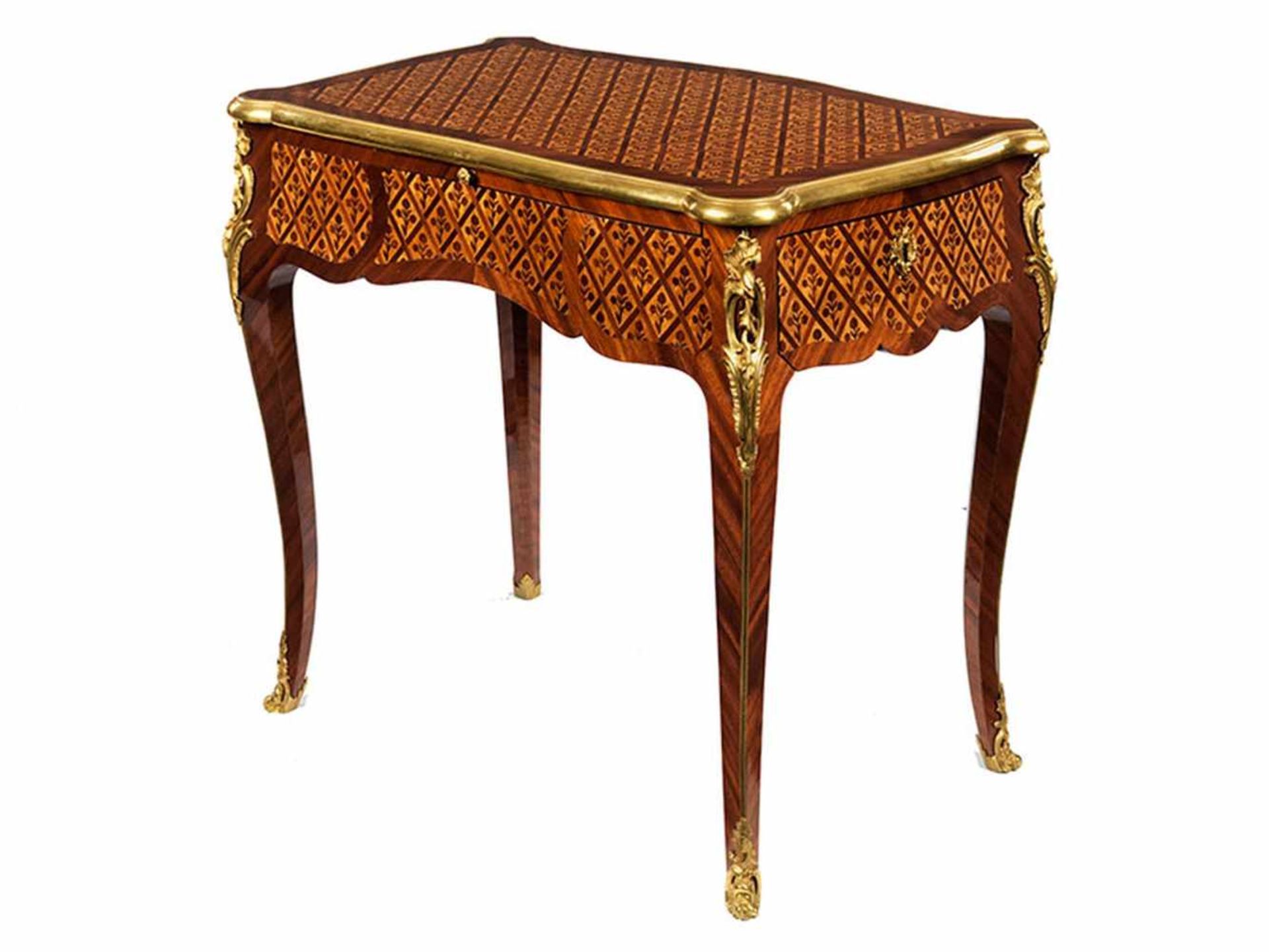 Bureau de dame Höhe: 76 cm. Breite: 79 cm. Tiefe: 51 cm. Gestempelt "Roger Vandercruse 1727-1799 - Bild 6 aus 6