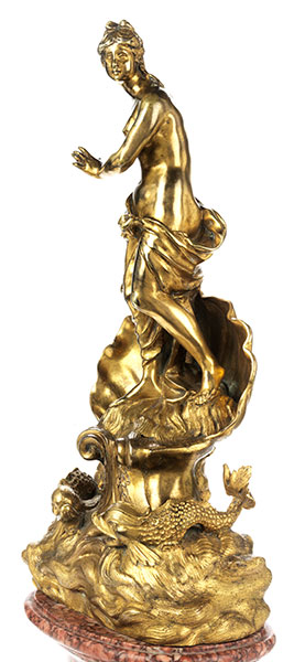 Geburt der Venus Höhe der Bronze: 33 cm. Gesamthöhe: 46 cm. Frankreich, Anfang 18. Jahrhundert. - Image 4 of 9