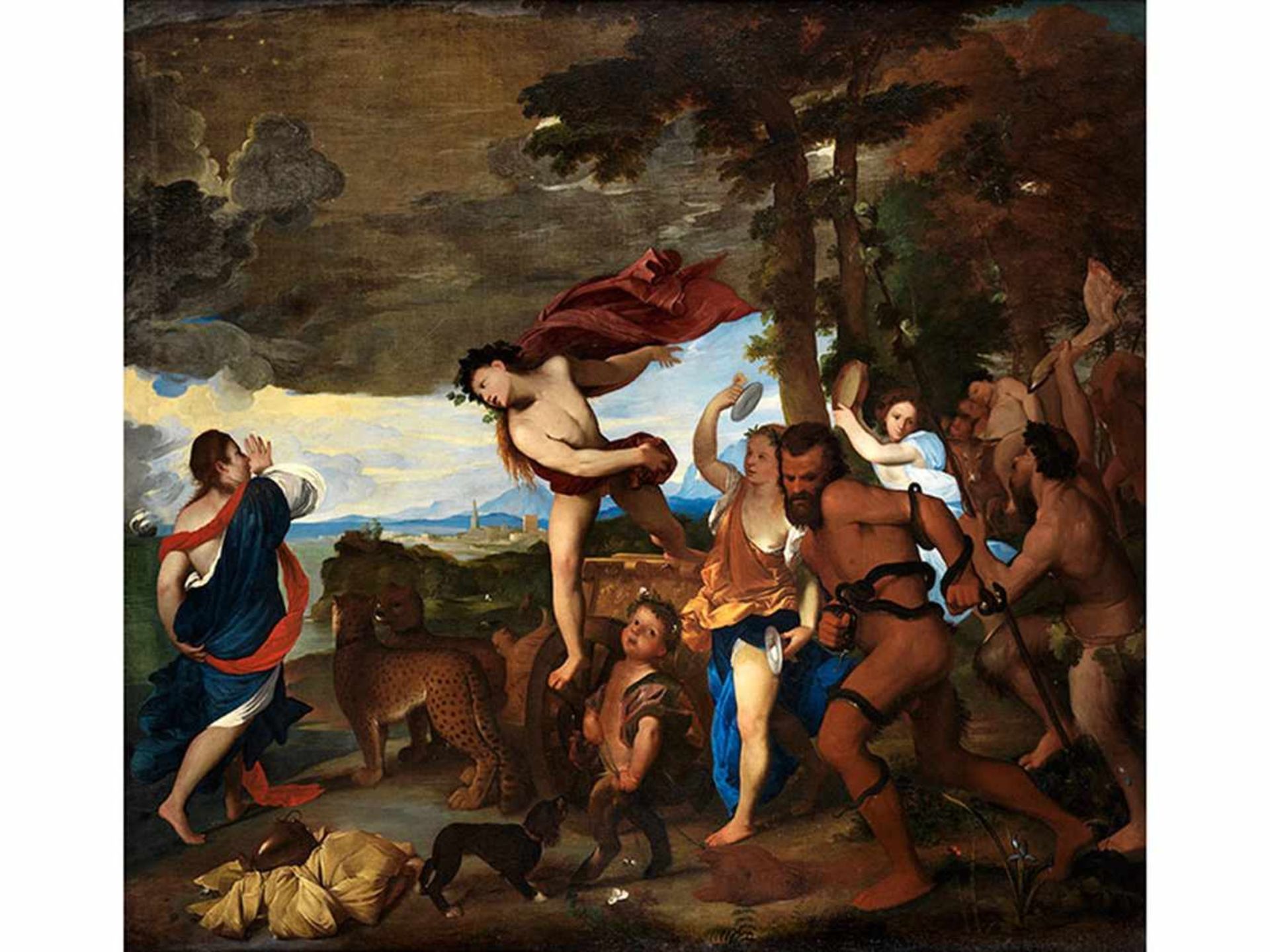 Alessandro Varotari, 1588 "" 1649, zug. BACCHUS UND ARIADNE Öl auf Leinwand. 177 x 191 cm. Kopie - Bild 11 aus 11