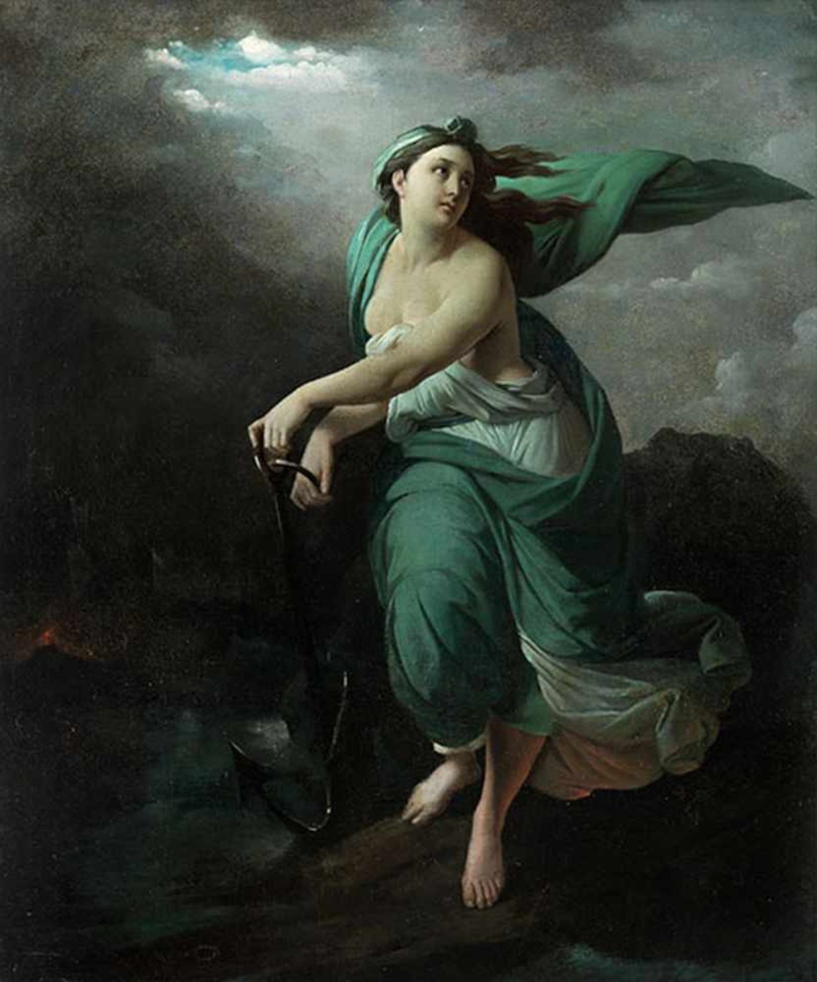 Italienischer Maler des 18. JahrhundertsAllegorie der Hoffnung Öl auf Leinwand. Doubliert. 77 x 64 - Bild 5 aus 5