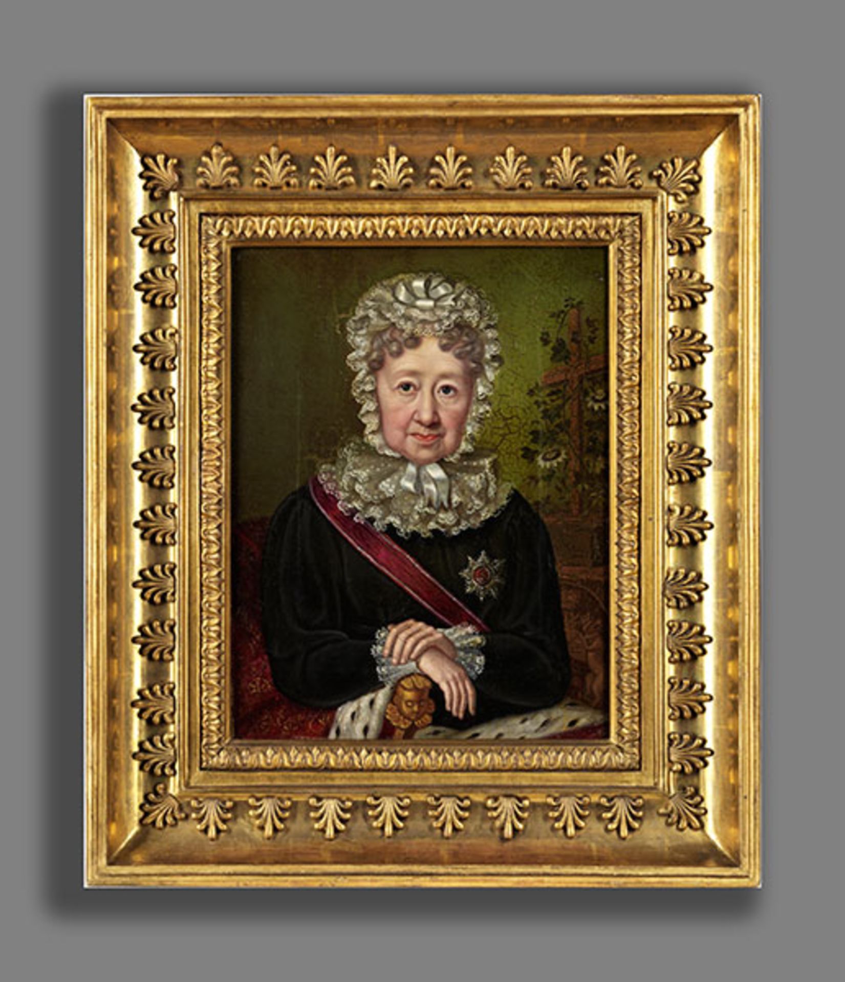 Bardua, Caroline, zug.1781 - 1864 Halbportrait der Friederike Auguste Sophie, Fürstin von Anhalt- - Bild 2 aus 5