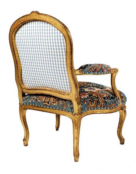 Paar französische Fauteuils Lehnenhöhe: 97 cm. Frontbreite: 71 cm. Frankreich, 18. Jahrhundert. - Image 6 of 7