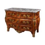 Commode à tombeau im Louis XV-Stil 86 x 122 x 55 cm. Frankreich, 19. Jahrhundert. Interessante