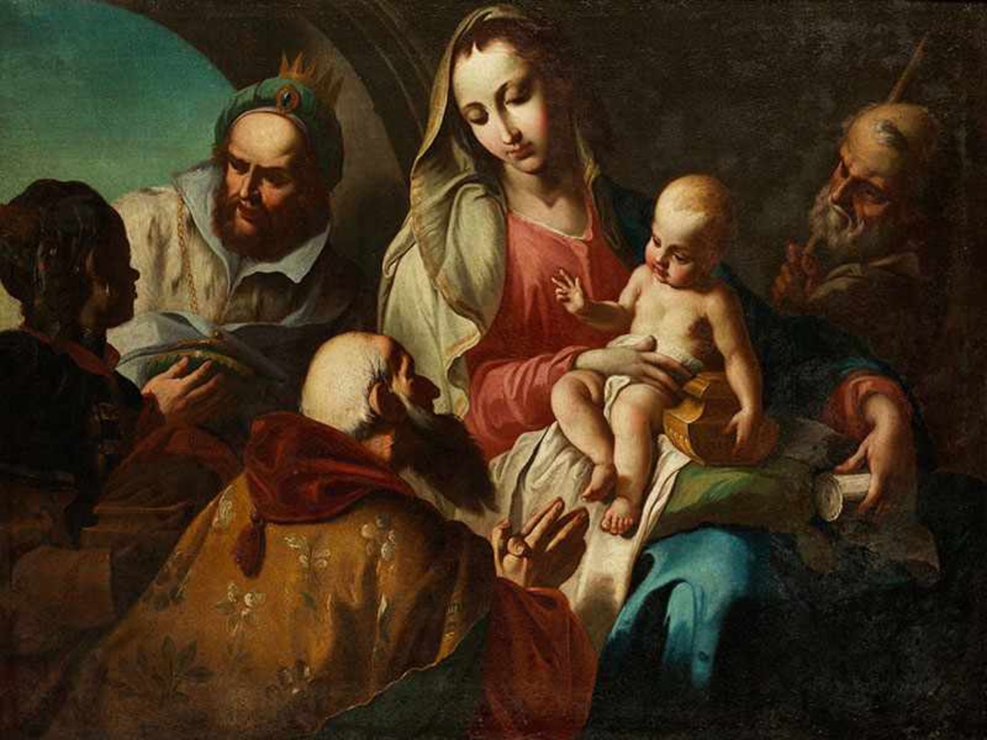 Giambettino Cignaroli, 1706 Verona "" 1770, zug. Der Maler war Schüler des Antonio Balestra (1666-