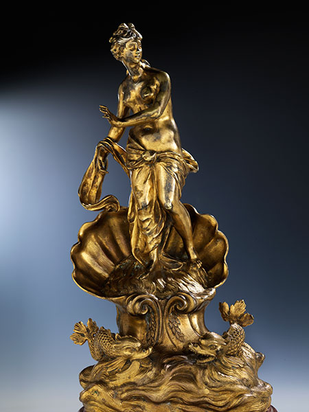 Geburt der Venus Höhe der Bronze: 33 cm. Gesamthöhe: 46 cm. Frankreich, Anfang 18. Jahrhundert. - Image 8 of 9