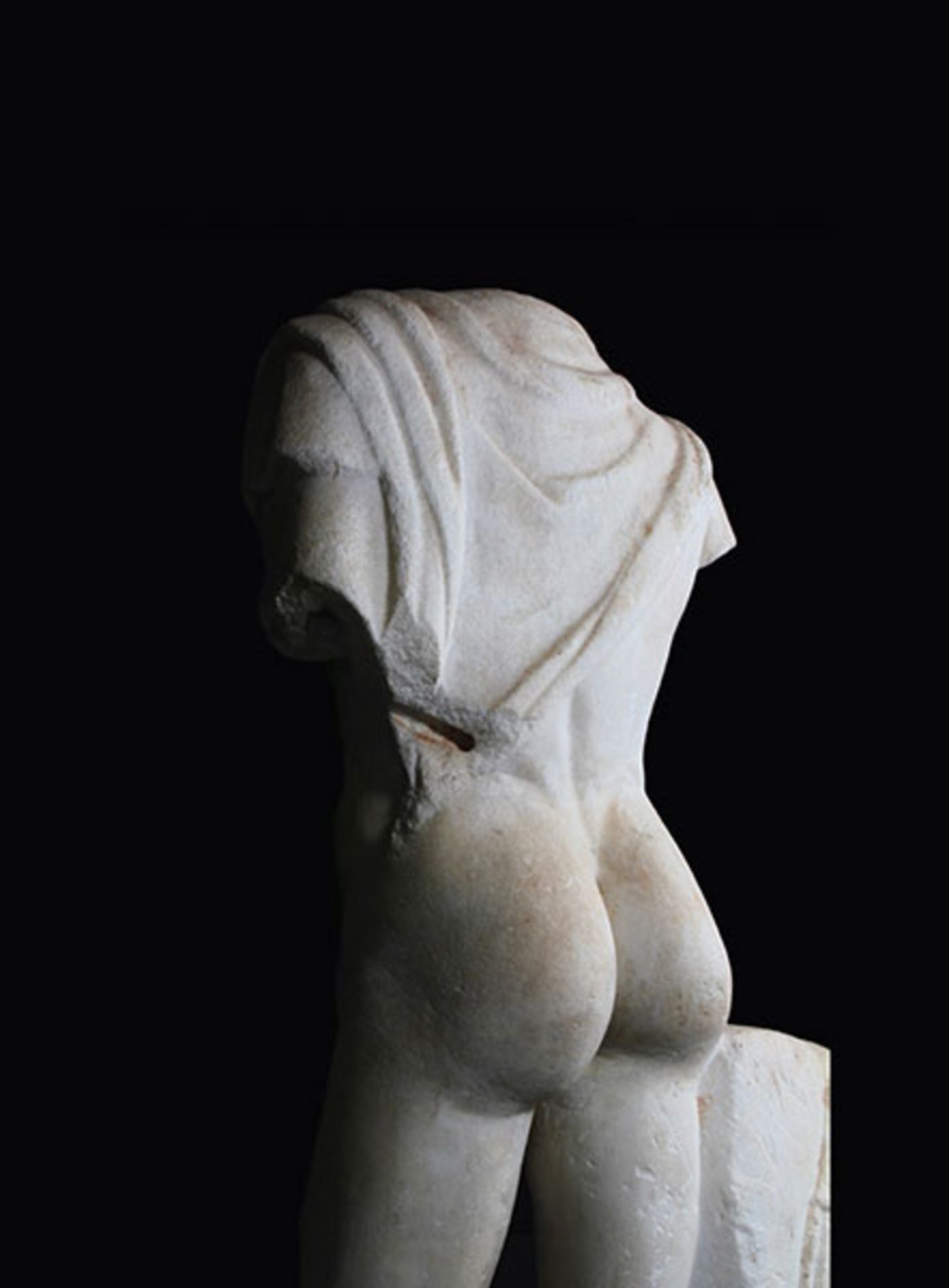 Bedeutende, lebensgroße römische Marmorfigur des Kriegsgottes Mars Höhe: 182 cm. Breite: 90 cm. - Bild 7 aus 10
