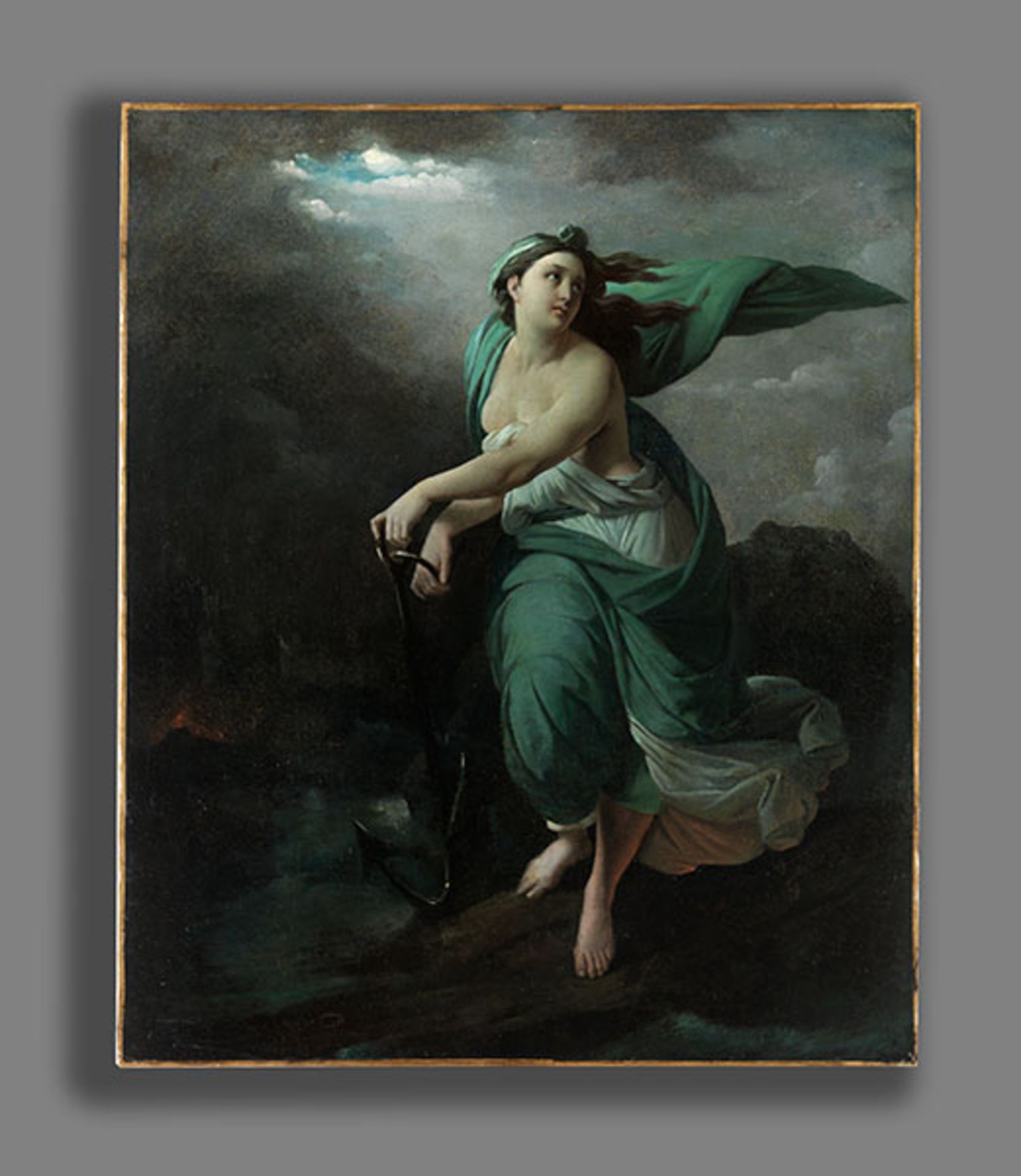Italienischer Maler des 18. JahrhundertsAllegorie der Hoffnung Öl auf Leinwand. Doubliert. 77 x 64 - Bild 4 aus 5