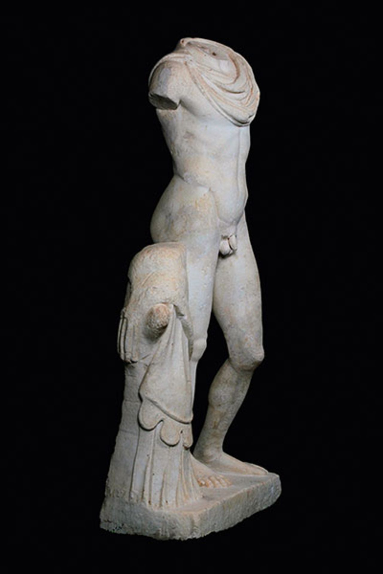 Bedeutende, lebensgroße römische Marmorfigur des Kriegsgottes Mars Höhe: 182 cm. Breite: 90 cm. - Bild 5 aus 10