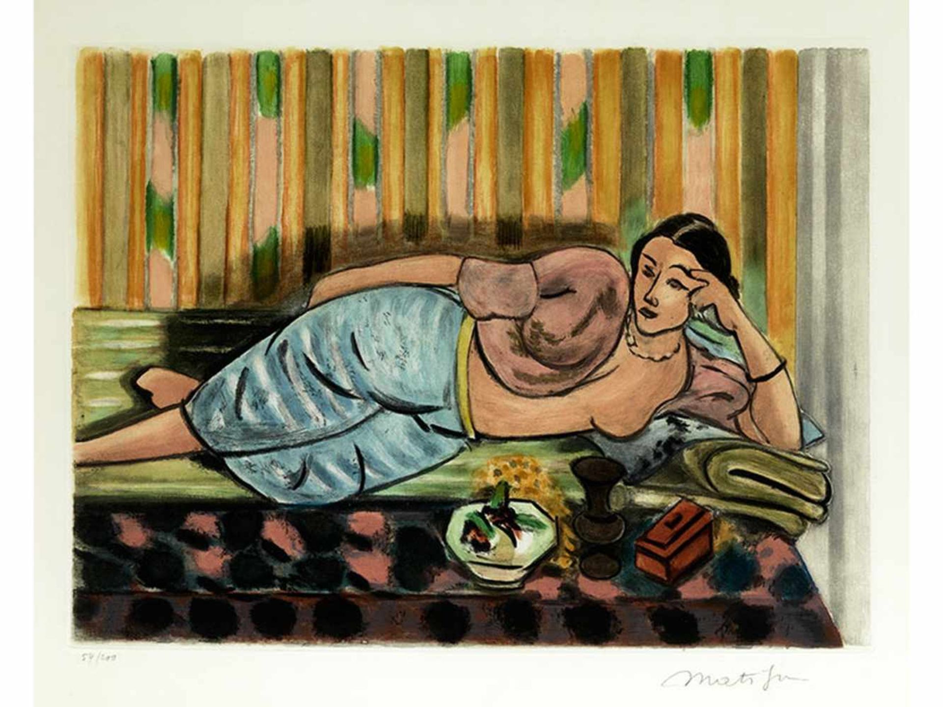 Henri Matisse, 1869 Le Cateau-Cambrésis "" 1954 Nizza ODALISQUE AU COFFRET ROUGE, 1926 - Bild 5 aus 5